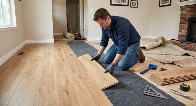 Laminate Floor Remodeling in Suwanee, GA