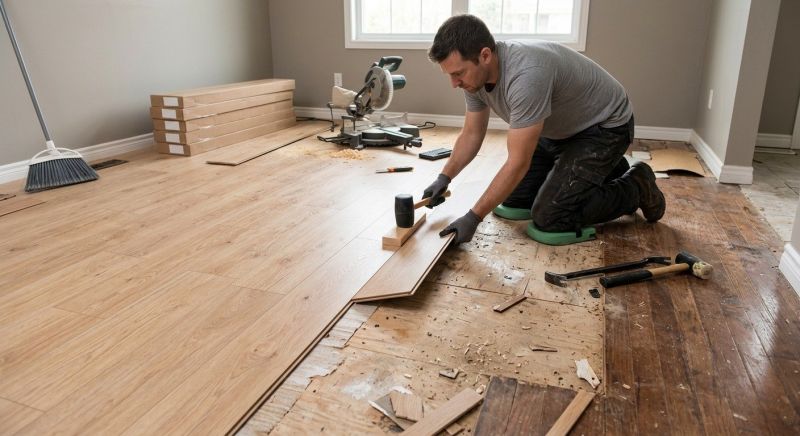 Laminate Floor Replacement in Oakwood, GA