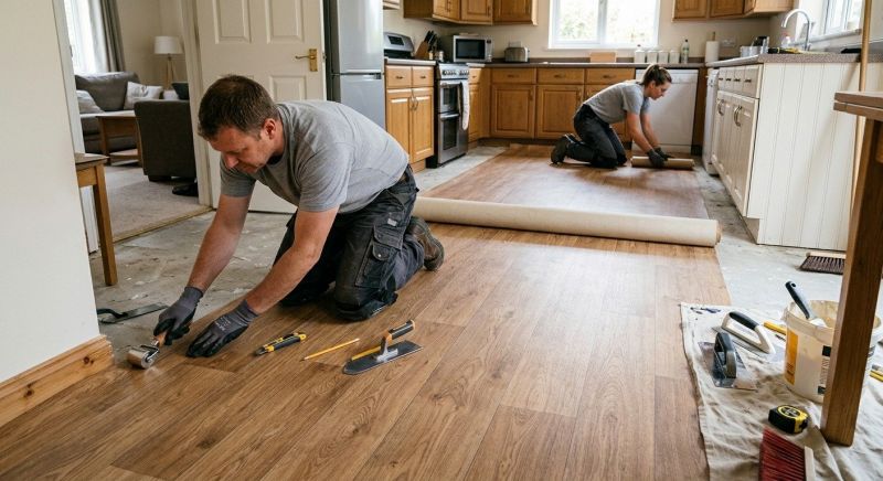 Linoleum Flooring Replacement in Suwanee, GA