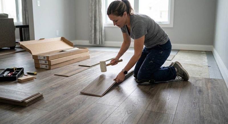 Vinyl Plank Floor Installation in Suwanee, GA