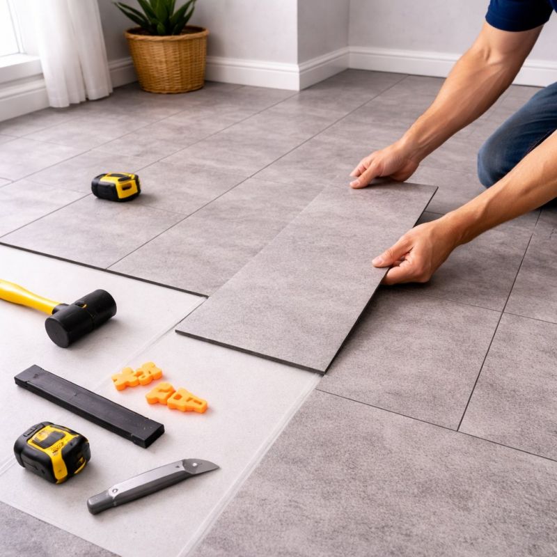 Vinyl Tile Replacement in Suwanee, GA
